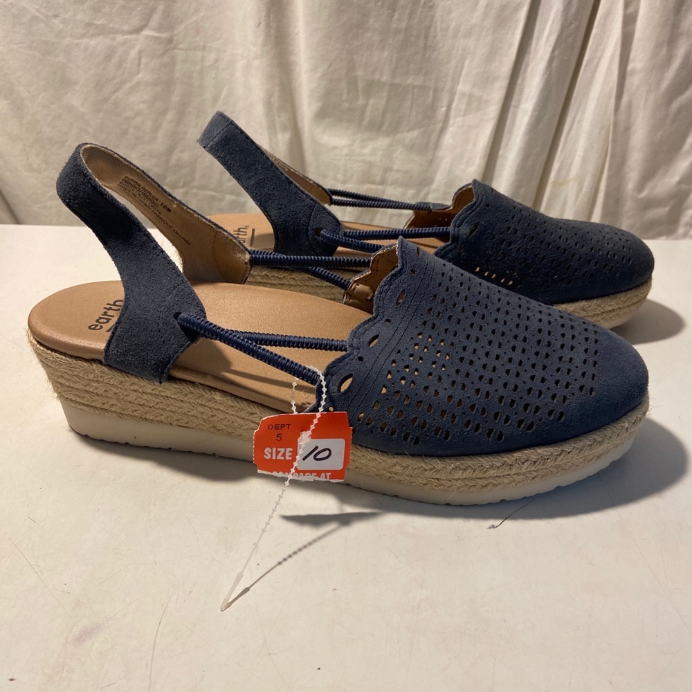 Earth blue cutout design 2” wedge shoes various sizes ALL 1NWT